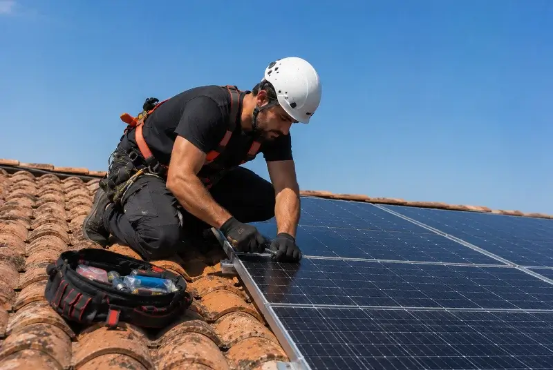 Maintenance et monitoring de panneaux solaires au Plantay